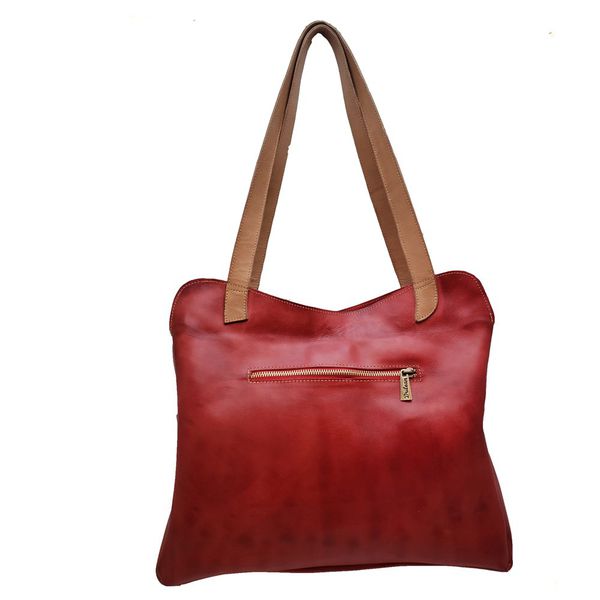 Bolsa BG 011 GATO PREGUIÇOSO VERMELHO 100% em couro