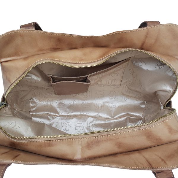 Bolsa BG 011 Gato Preguiçoso Caramelo 100% em couro