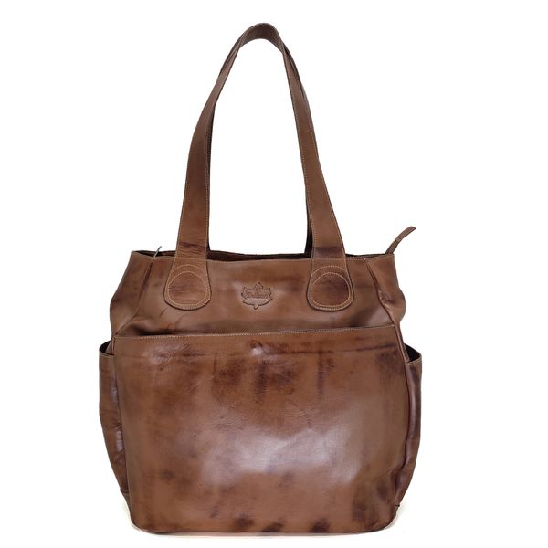 Bolsa BG 018 Castanho 100% em couro - BG018-0049 - Drilean