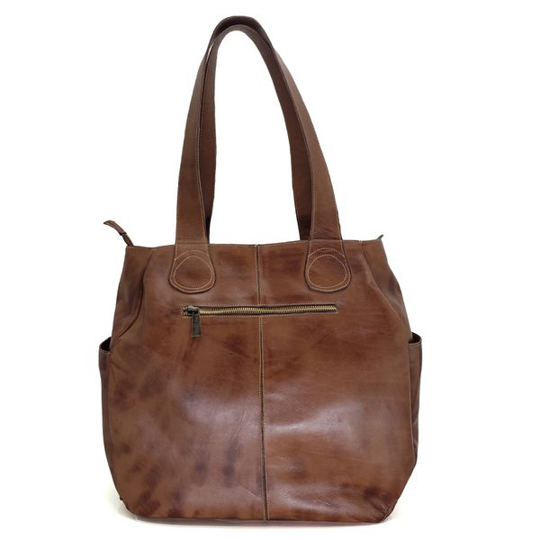 Bolsa BG 018 Castanho 100% em couro