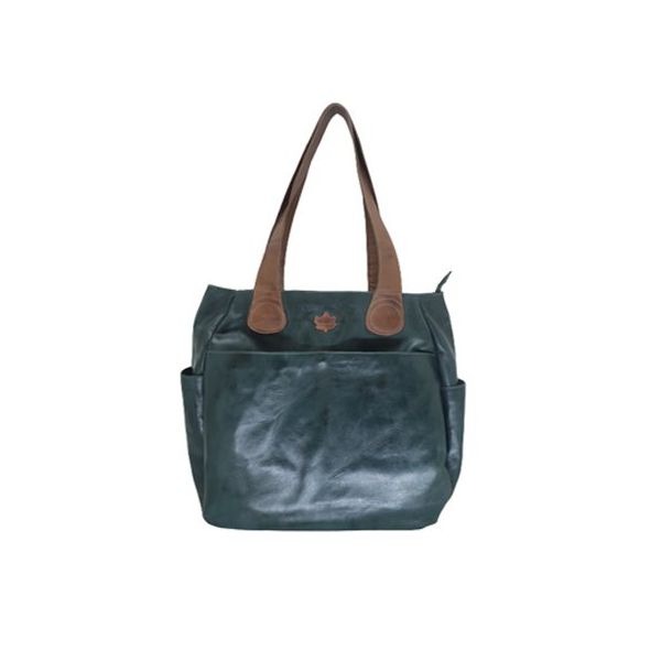 Bolsa BG 018 Verde 100% em couro - BG018-0297 - Drilean