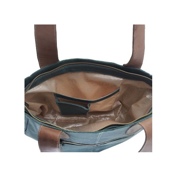 Bolsa BG 018 Verde 100% em couro