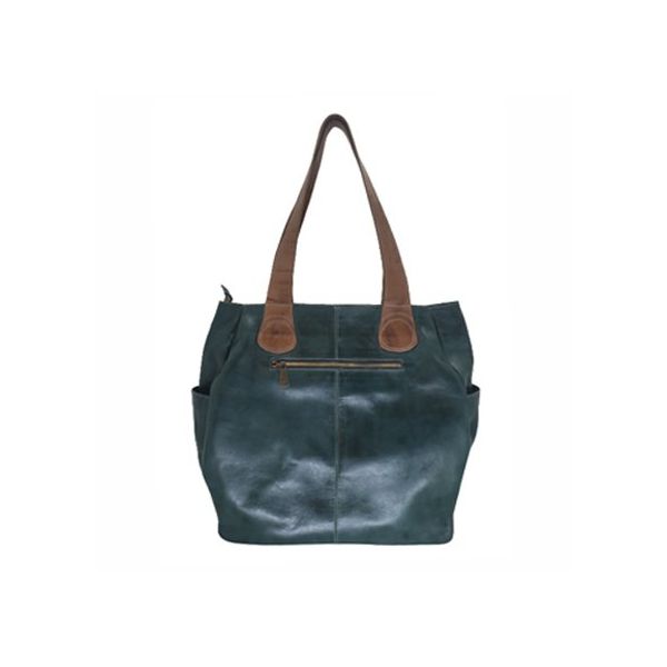 Bolsa BG 018 Verde 100% em couro