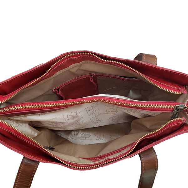 Bolsa BG 020 Castanho- Caramelo 100% em couro
