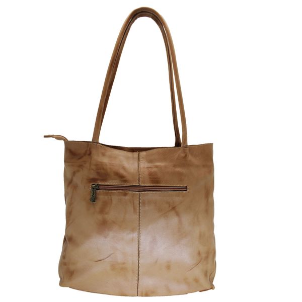 Bolsa BG 022 Caramelo 100% em couro