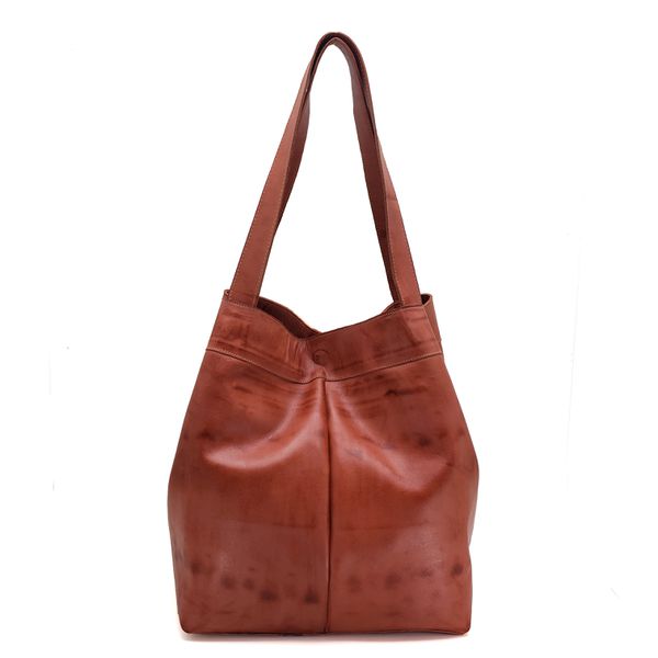 Bolsa BG 027 Coral 100% em couro