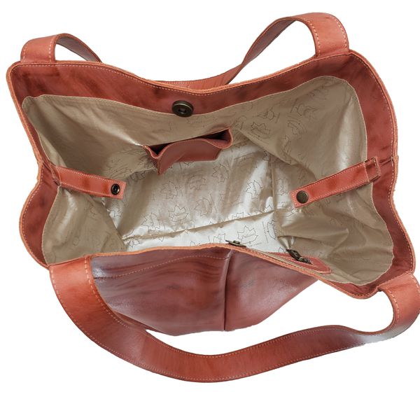 Bolsa BG 027 Coral 100% em couro