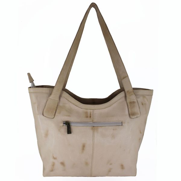 Bolsa BG 030 Verde/Off White 100% em couro
