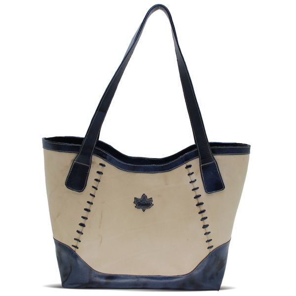 Bolsa BG 030 Azul Off 100% em couro