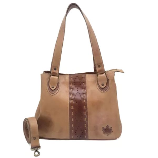 Bolsa BM 005 Caramelo 100% couro - BM-0686-UN - Drilean