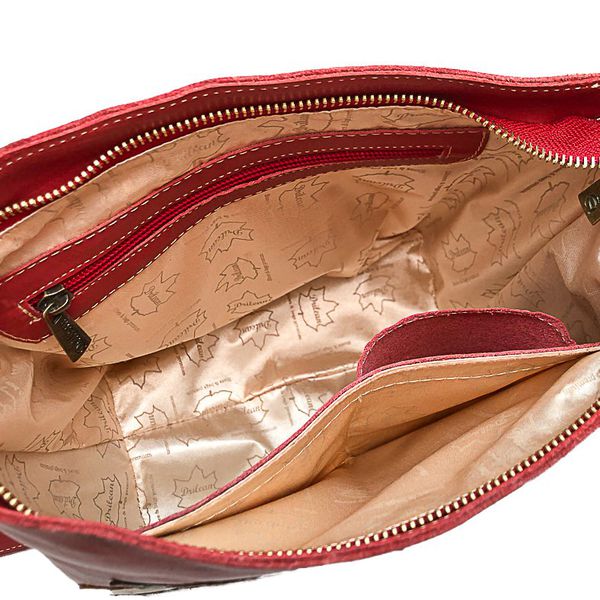 Bolsa BM 008 INDIANA Vermelha 100% em couro