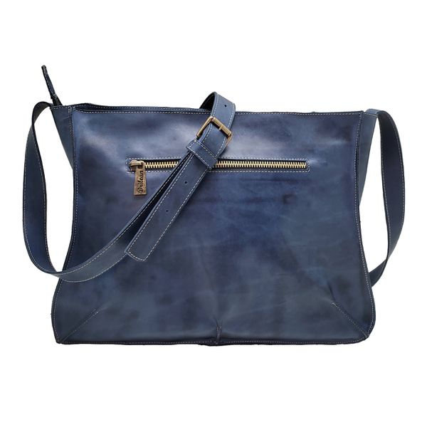 Bolsa BM 012 Coruja Azul 100% em couro