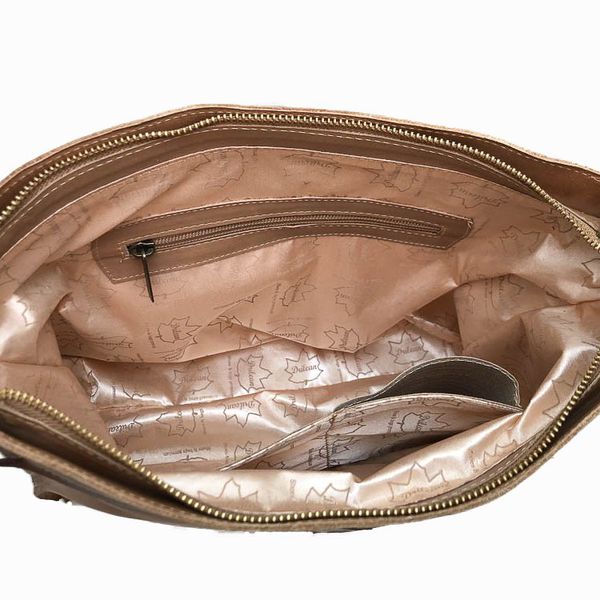 Bolsa BM 012 Coruja Caramelo 100% em couro