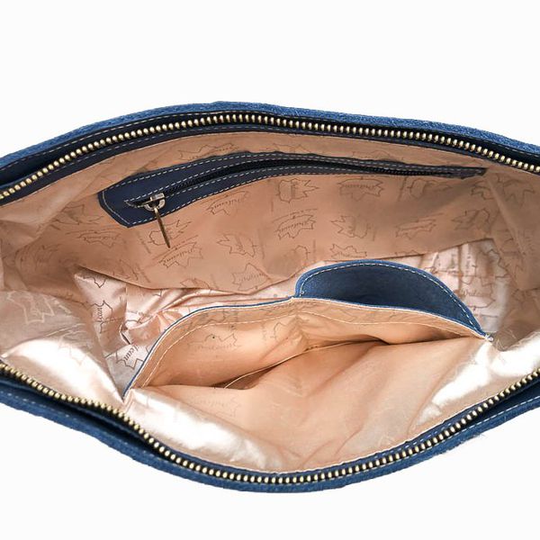Bolsa BM 012 Azul 100% em couro