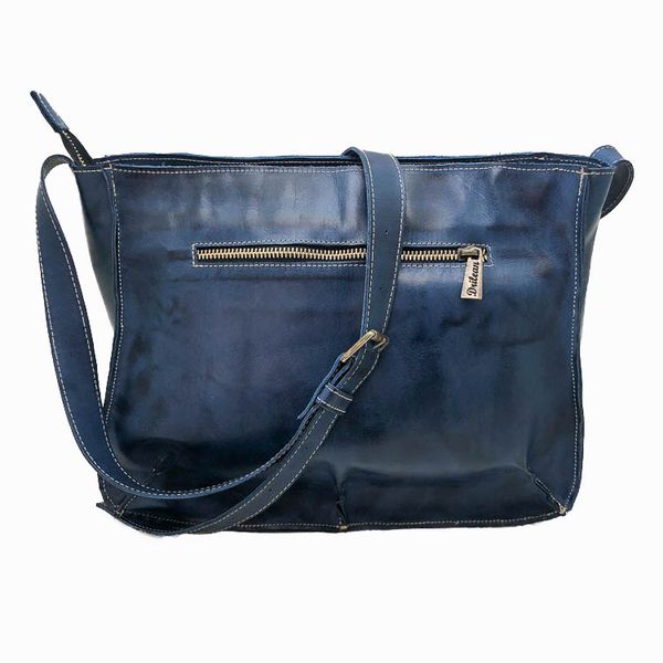 Bolsa BM 012 Azul 100% em couro