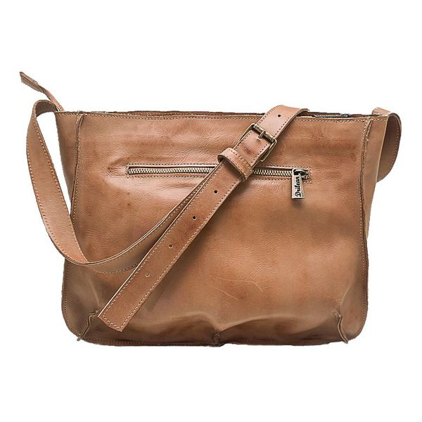 Bolsa BM 012 Coruja Caramelo 100% em couro