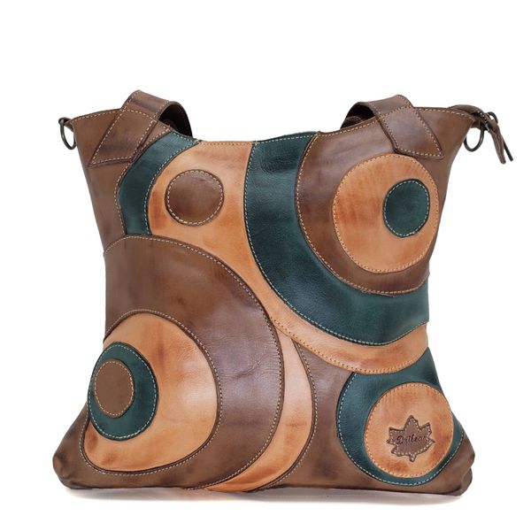 Bolsa BM 021 Castanho 100% couro - BM021-0167 - Drilean