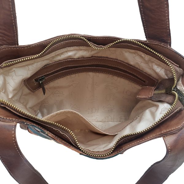 Bolsa BM 021 Castanho 100% couro