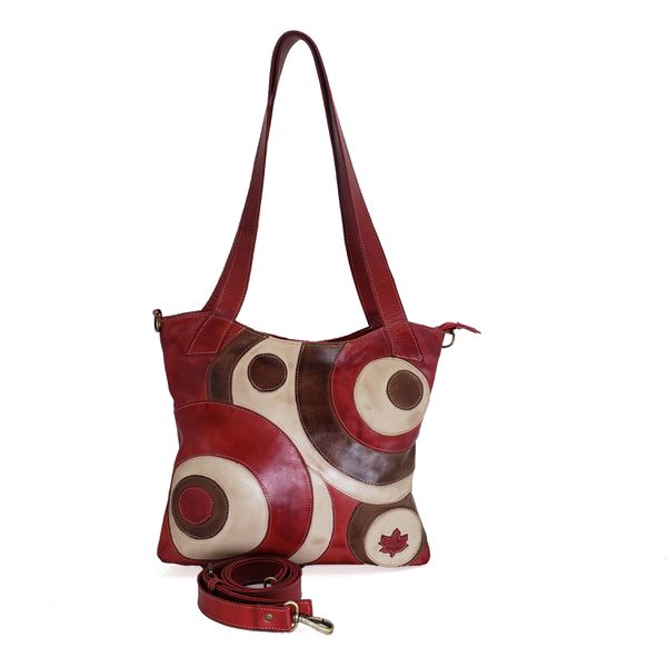 Bolsa BM 021 Vermelho 100% couro