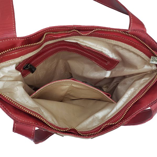 Bolsa BM 021 Vermelho 100% couro