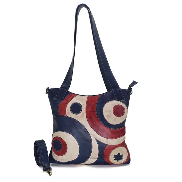 Bolsa BM 021 Azul 100% couro