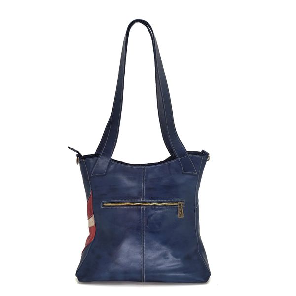 Bolsa BM 021 Azul 100% couro