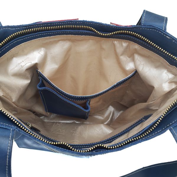 Bolsa BM 021 Azul 100% couro
