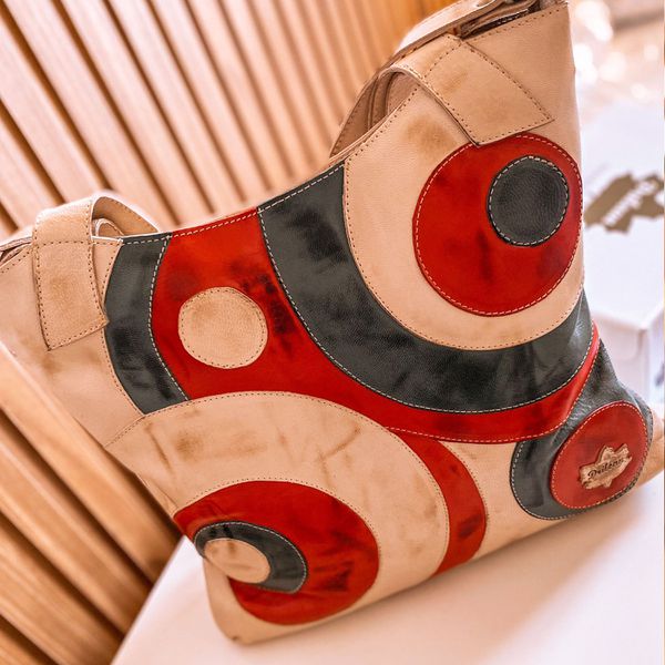 Bolsa BM 021 Off White 100% em couro