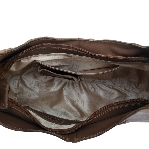 Bolsa BM 024 Castanho-Caramelo 100% couro