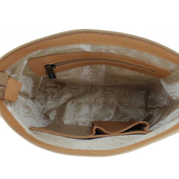 Bolsa BM 032 Laranja/Off 100% em couro