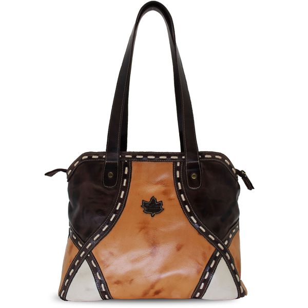 Bolsa BM 038 Laranja Café 100% em couro - BM038-10... - Drilean