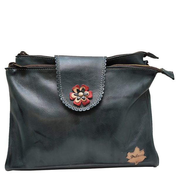 Bolsa BP 006 VERDE 100% em couro - BP003-0202 - Drilean
