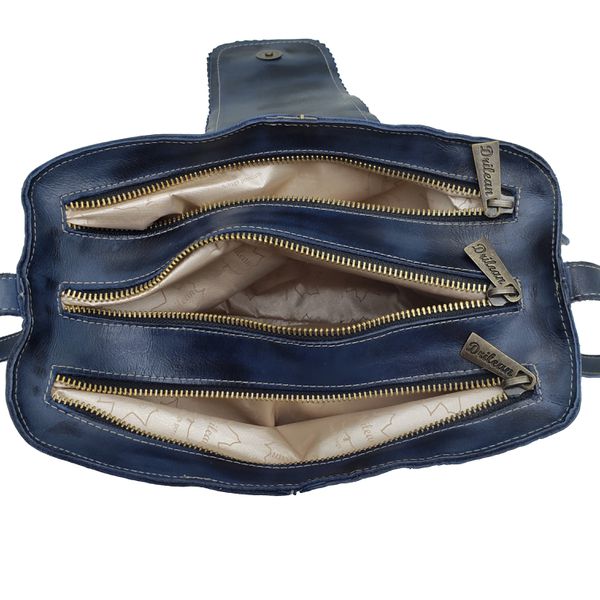 Bolsa BP 003 Azul 100% em couro