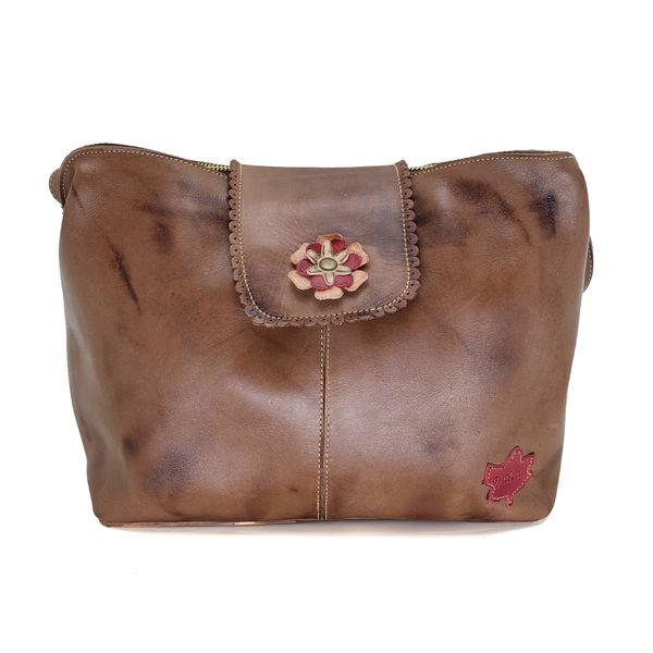 Bolsa BP 003 Castanho 100% em couro - BP003-0429 - Drilean