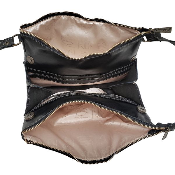 Bolsa BP 006 Preto 100% em couro