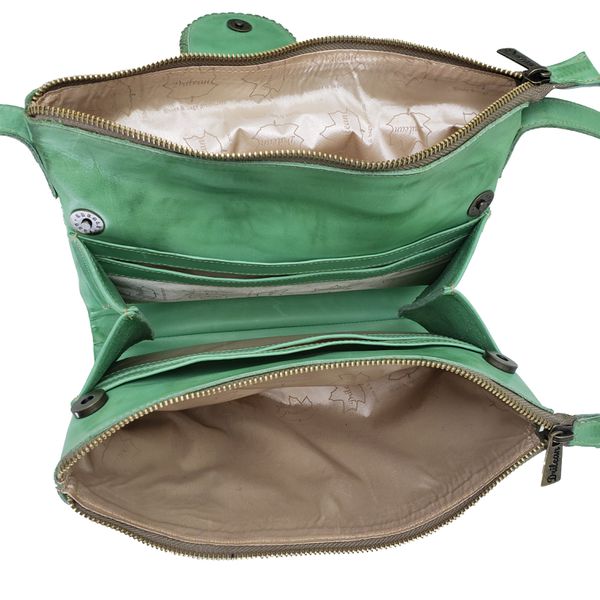 Bolsa BP 006 Pistache 100% em couro OUTLET