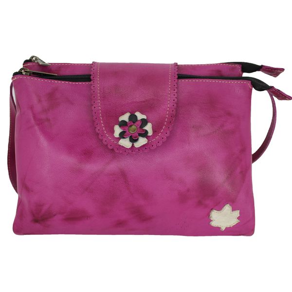 Bolsa BP 006 Violeta 100% em couro - BP006-1042 - Drilean