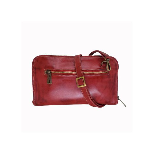 Bolsa BP 016 Vermelha 100% em couro