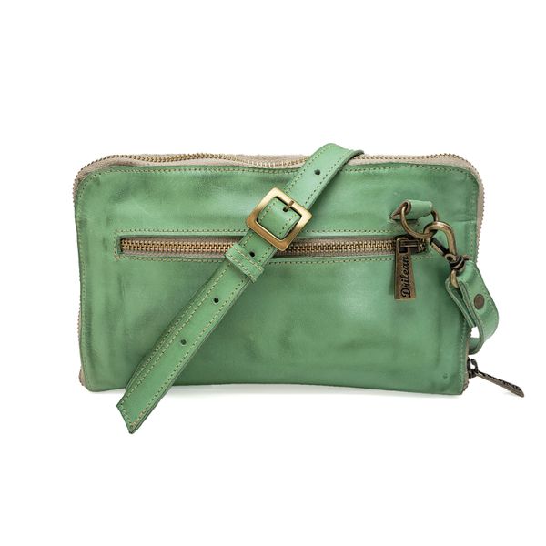 Bolsa BP 016 Pistache 100% em couro