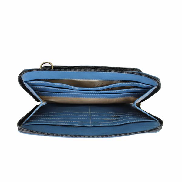 Bolsa BP 016 Azul 100% em couro