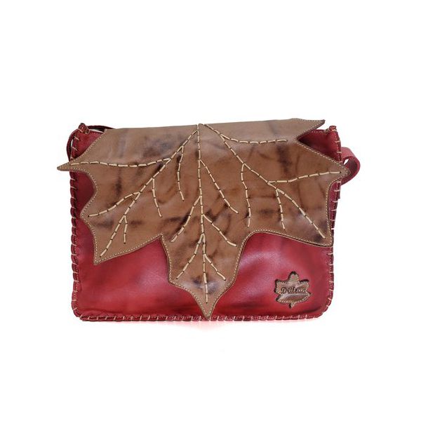 Bolsa BP 017 Vermelho 100% em couro - BP017-0328 - Drilean