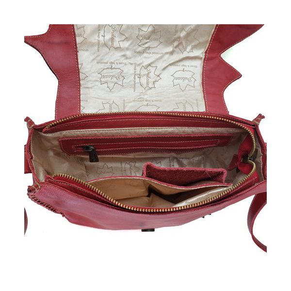 Bolsa BP 017 Vermelho 100% em couro