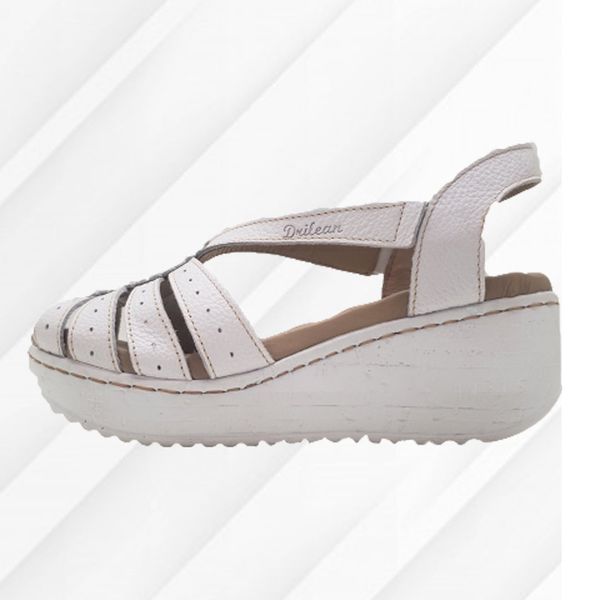 Sandália NI014 DOCTOR 100% em couro com palmilha em Gel - 35 OUTLET