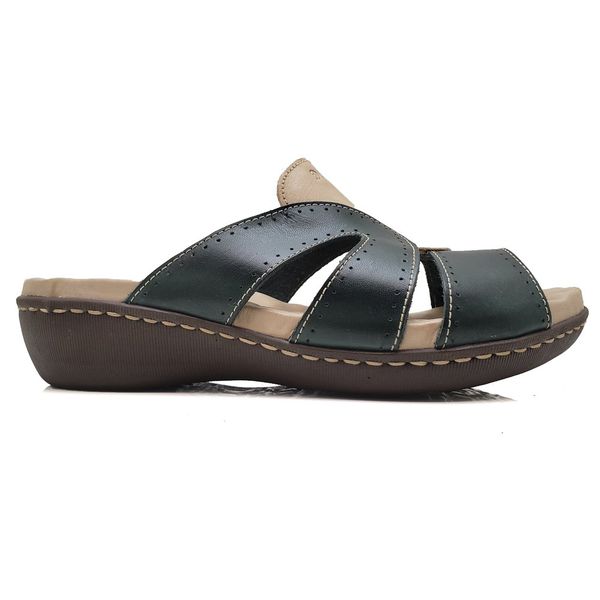 Sandália Feminina Anatomica de Couro Legítimo e Palmilha Gel - Verde - 35 (MA021) OUTLET