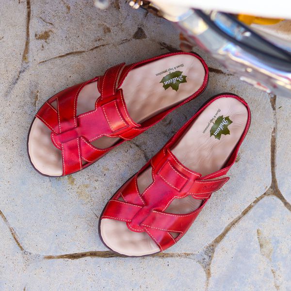 Sandália MA031 VERMELHO com palmilha em Gel - 34 - 35 OUTLET