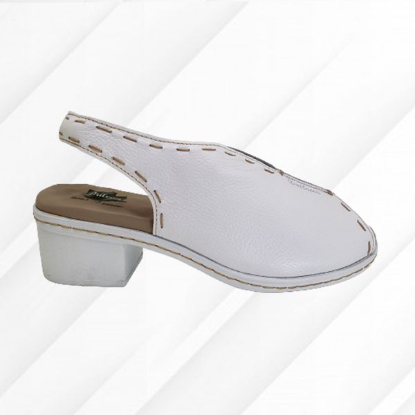 Sandália BR033 Branco 100% couro palmilha em Gel - 36 OUTLET