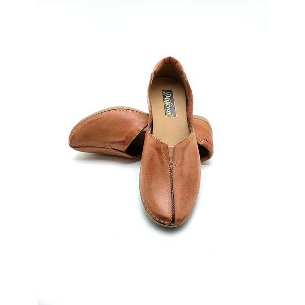 Sapatilha CR005 LARANJA 100% couro com palmilha em... - Drilean