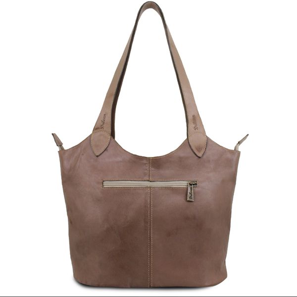 Bolsa BM 035 Fendi/Café 100% em couro 