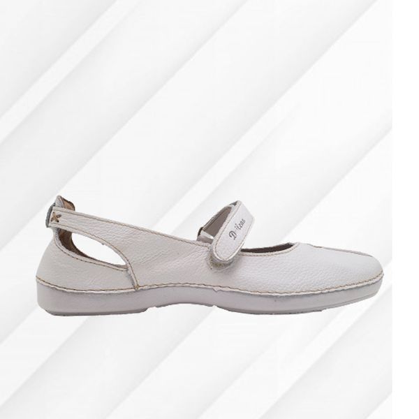 Sapatilha CR 002 Branco 100% couro com palmilha Gel