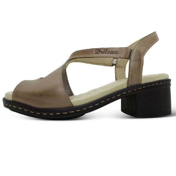 Sandália de Salto Feminina em Couro Legítimo Fendi e Palmilha Gel - BR 051